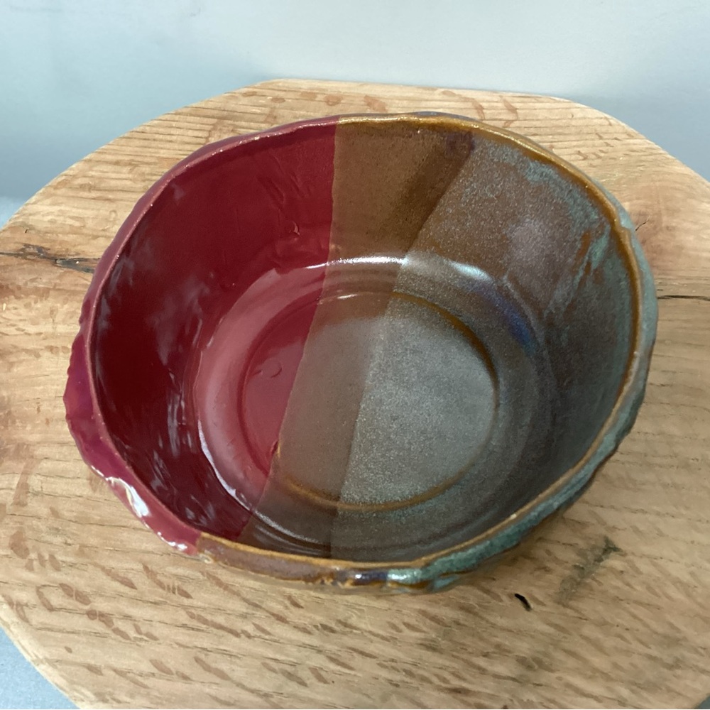🔴 Beautiful Handcrafted Clay / Ceramic / Pottery Bowl / Candle Holder / Decor - Picture 9 of 16